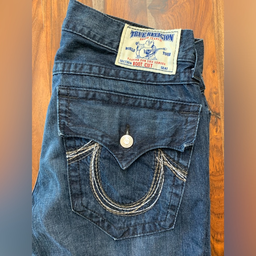 True Religion Blue Boot Cut Size 33